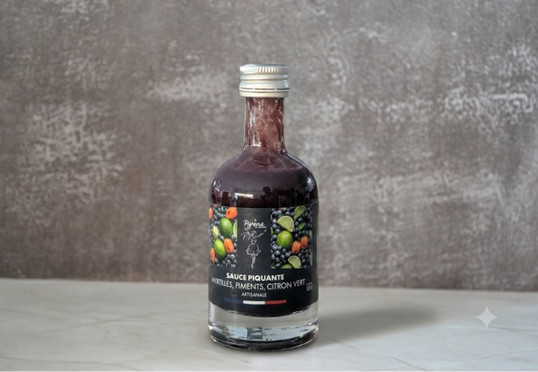 Sauce Piquante Myrtilles, Piments, citron vert 10cl  5/12