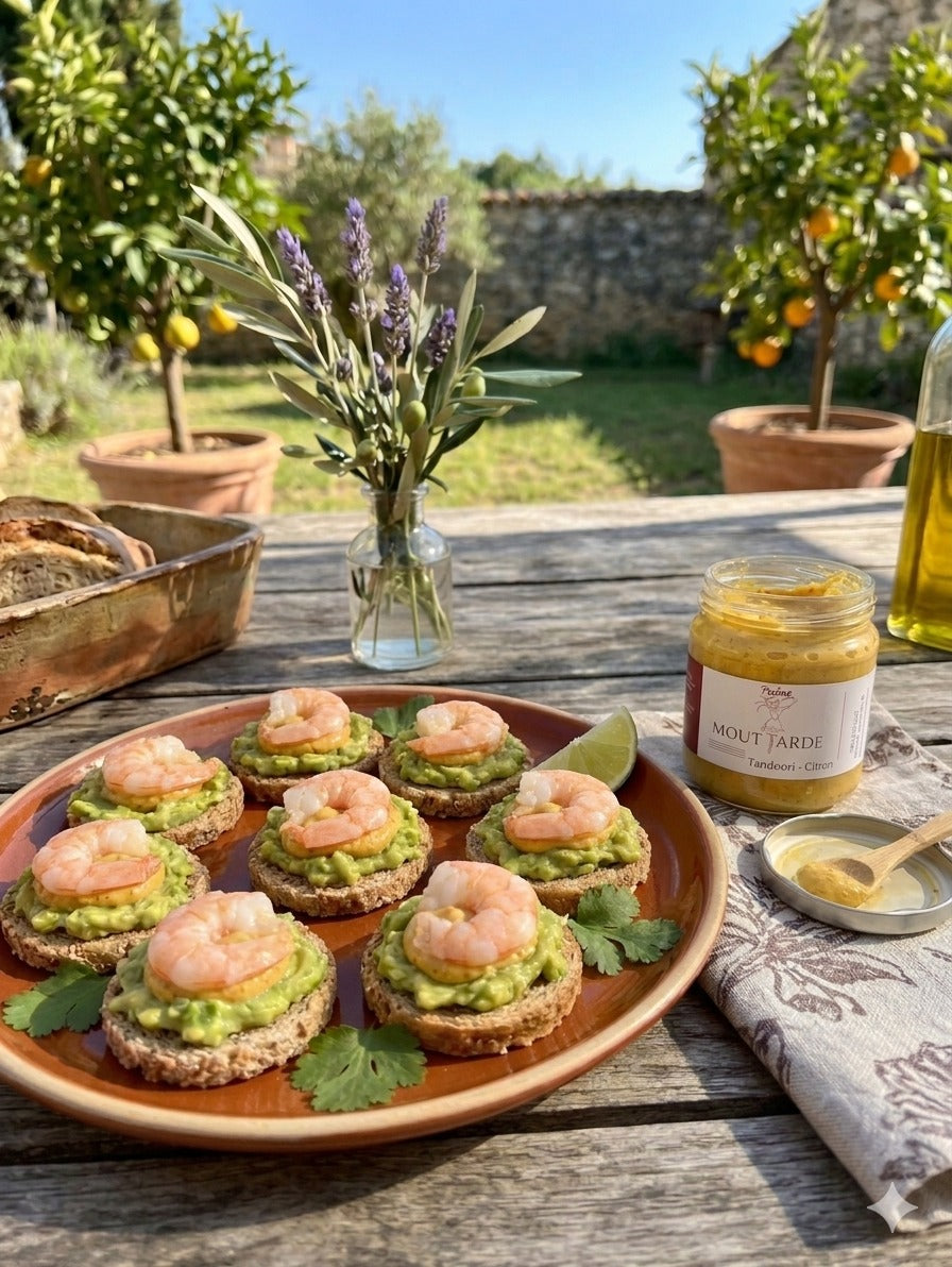 Apéritif gourmand aux crevettes