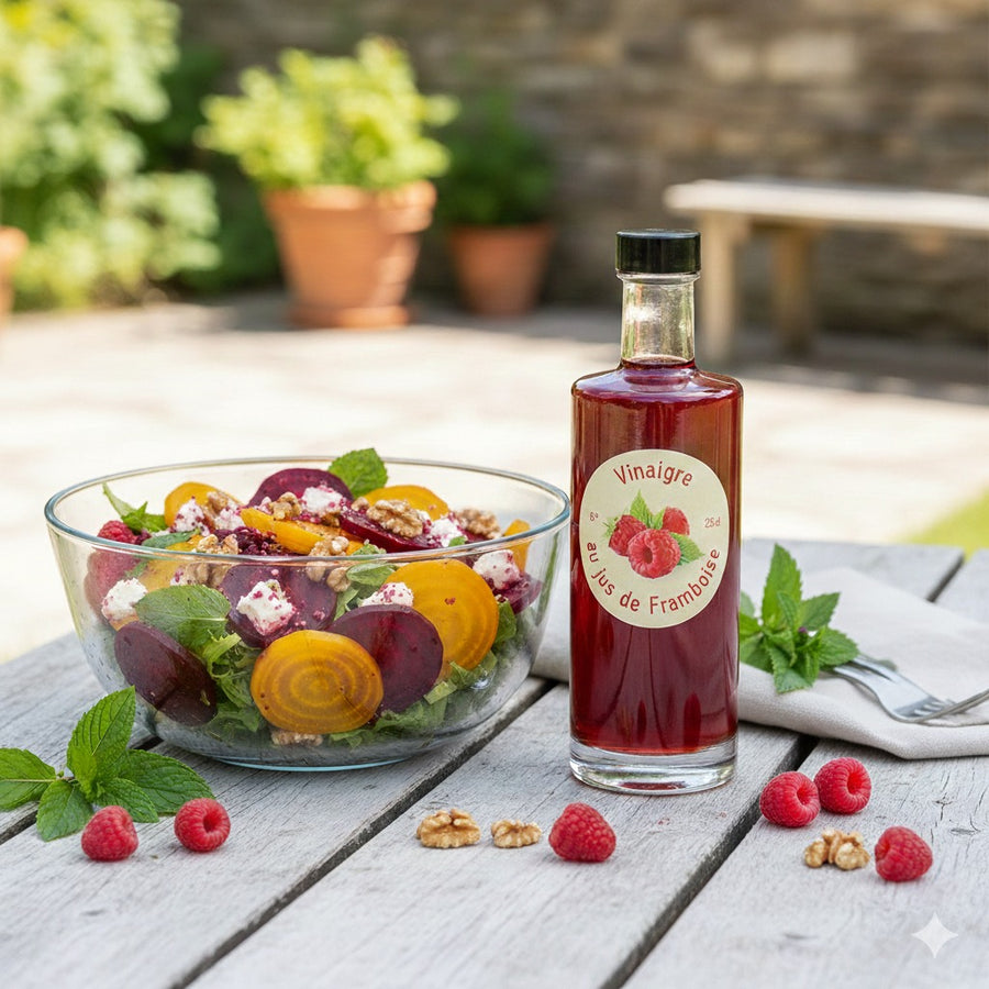 Salade fraîcheur au vinaigre de framboise