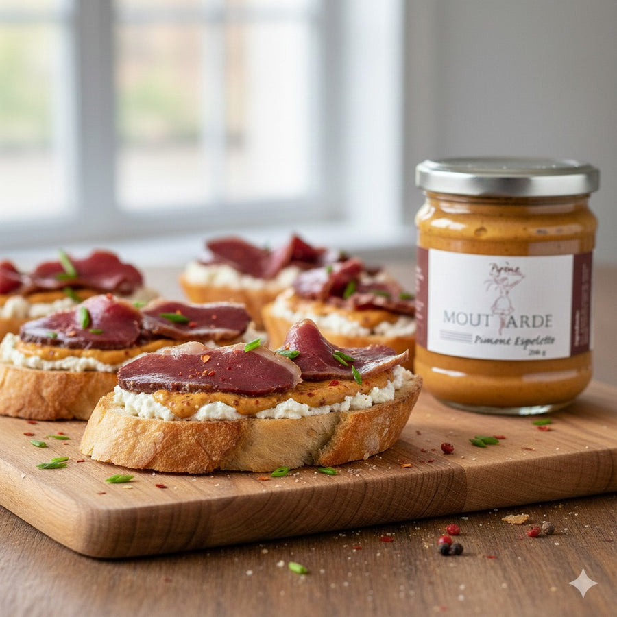 Toasts gourmands au piment d’Espelette