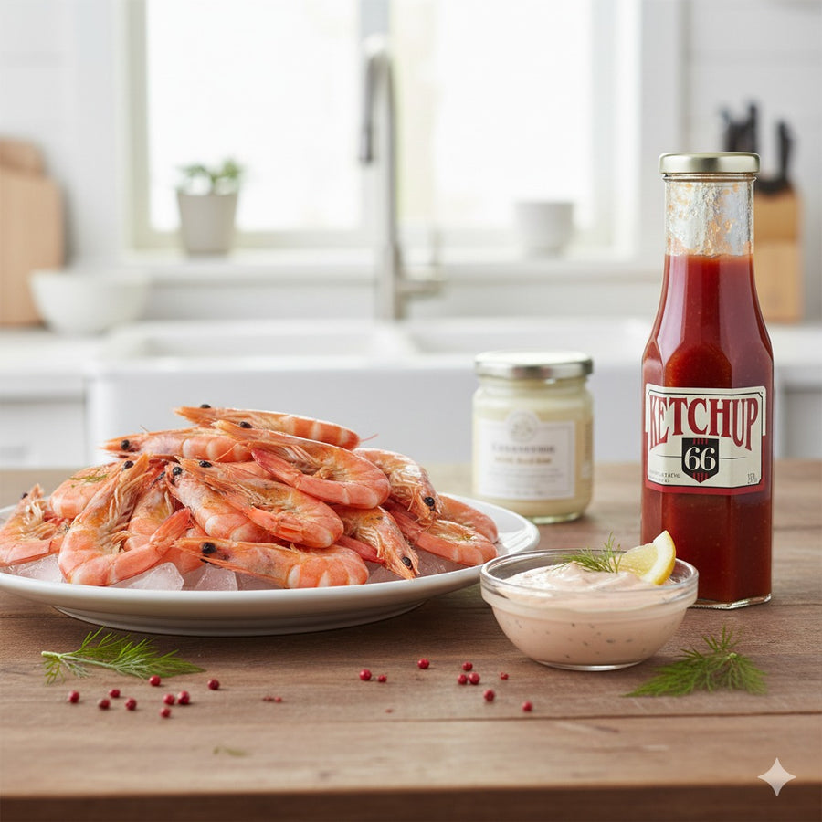 Crevettes & sauce cocktail maison